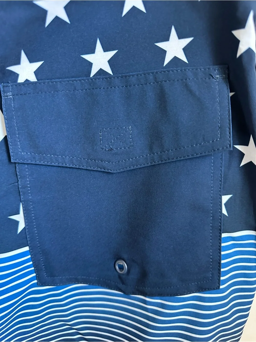 NWT USA Flag Board Shorts Patriotic Swim Trunks Men’s 36 New Boundaries
